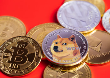 Dogecoin,Doge,Group,Included,With,Cryptocurrency,Coin,Bitcoin,,Ethereum,Eth,
