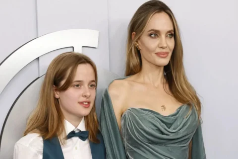 Brad-Angelina's daughter sells artwork at street fair