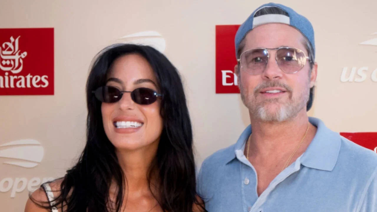 Brad Pitt and Ines De Ramon attend US Open women’s final