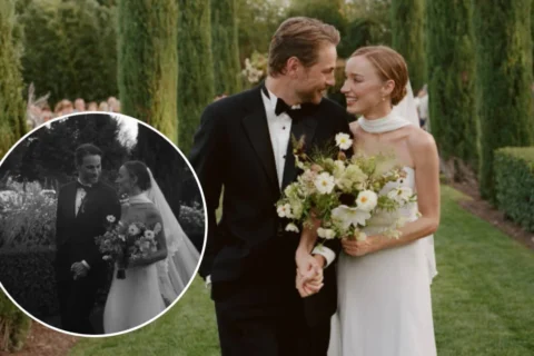 'Bridgerton' star Phoebe Dynevor marries Cameron Fuller in DREAMY FRENCH WEDDING