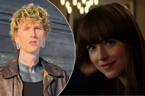 Dakota Johnson and Machine Gun Kelly spotted at Taylor Swift’s NYC place