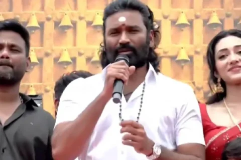 Dhanush begins 'D56' shoot with grand pooja at Karuppanasamy temple