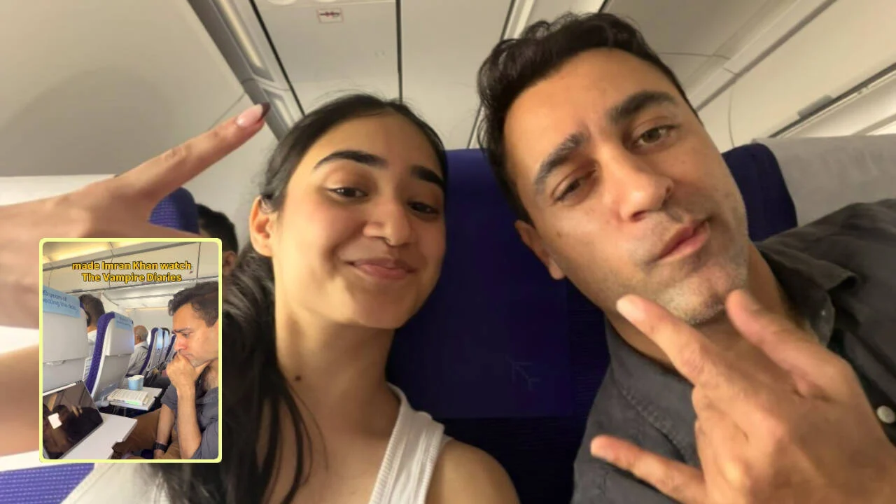 Imran watches 'Vampire Diaries' on flight after fan's request