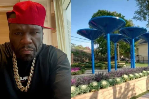 In 2008, 50 Cent helped transform a neglected Queens garden