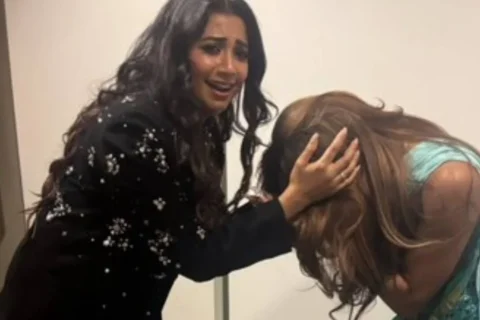 KATSEYE star Lara Raj has an EPIC reaction to meeting Shreya Ghoshal