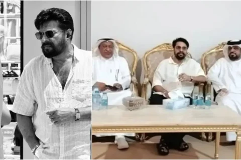 Mammootty meets royal family
