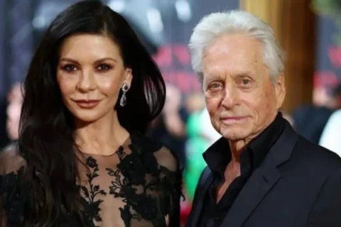 Michael Douglas says he never fell in love with co-star until he saw his wife Catherine