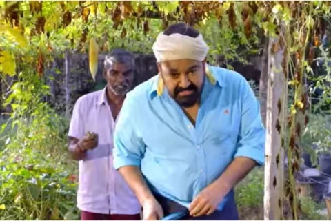Mohanlal's organic garden at his Elamakkara home