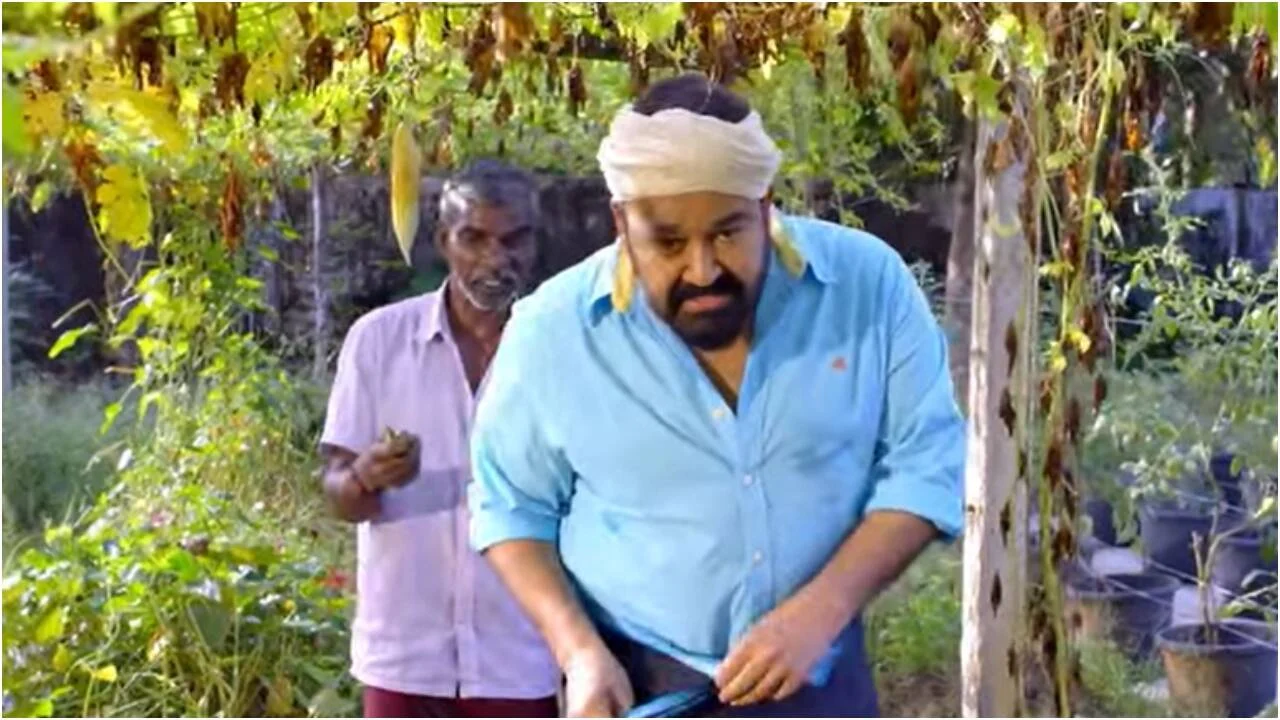 Mohanlal's organic garden at his Elamakkara home