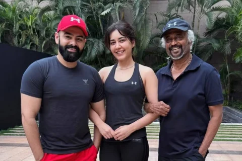 Raashi Khanna reveals Ram Pothineni’s presence in Rajinikanth's 'Dharman'