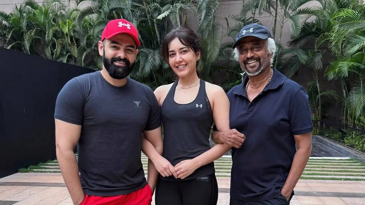 Raashi Khanna reveals Ram Pothineni’s presence in Rajinikanth's 'Dharman'