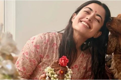 Rashmika Mandanna welcomes Lord Ganesha home