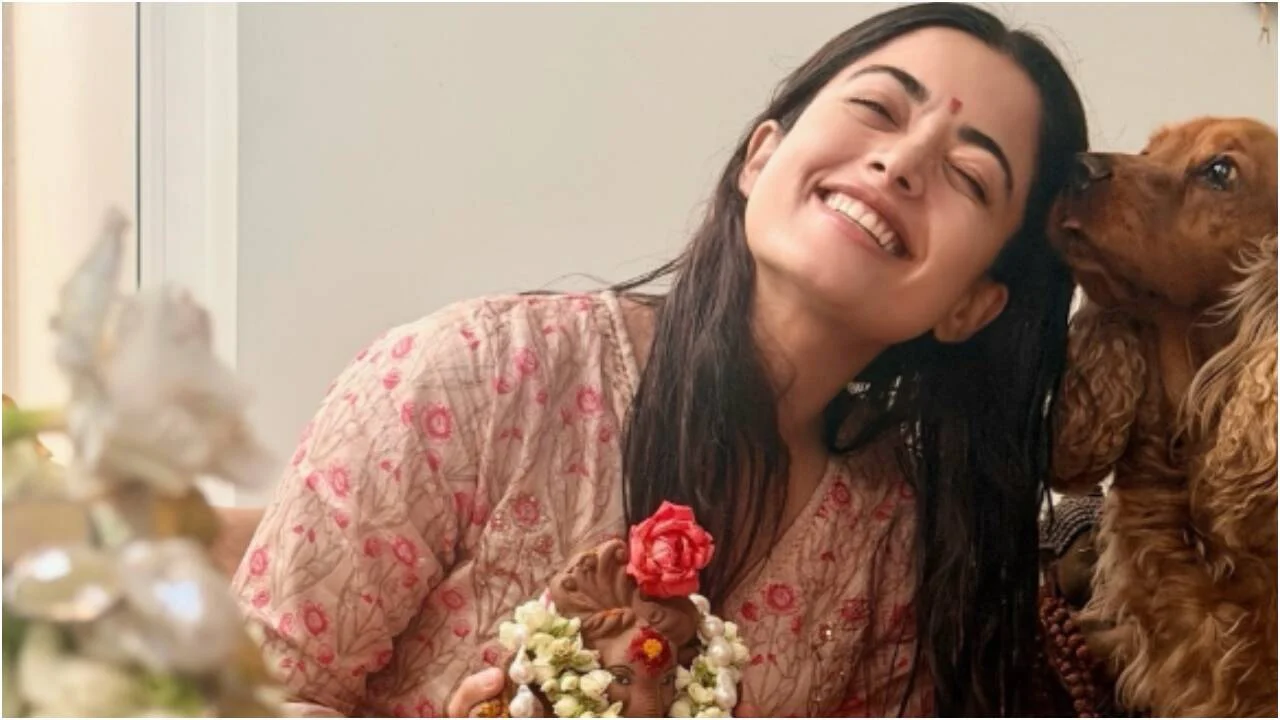 Rashmika Mandanna welcomes Lord Ganesha home