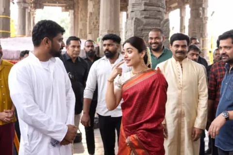 Rashmika meets MS Subbulakshmi’s family ahead of biopic