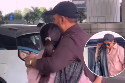 Samantha, Raj share heartfelt goodbye hug at airport - Watch