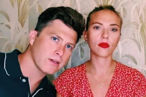 Scarlett Johansson and Colin Jost’s red carpet walk at the ‘Paper Tiger’ premiere