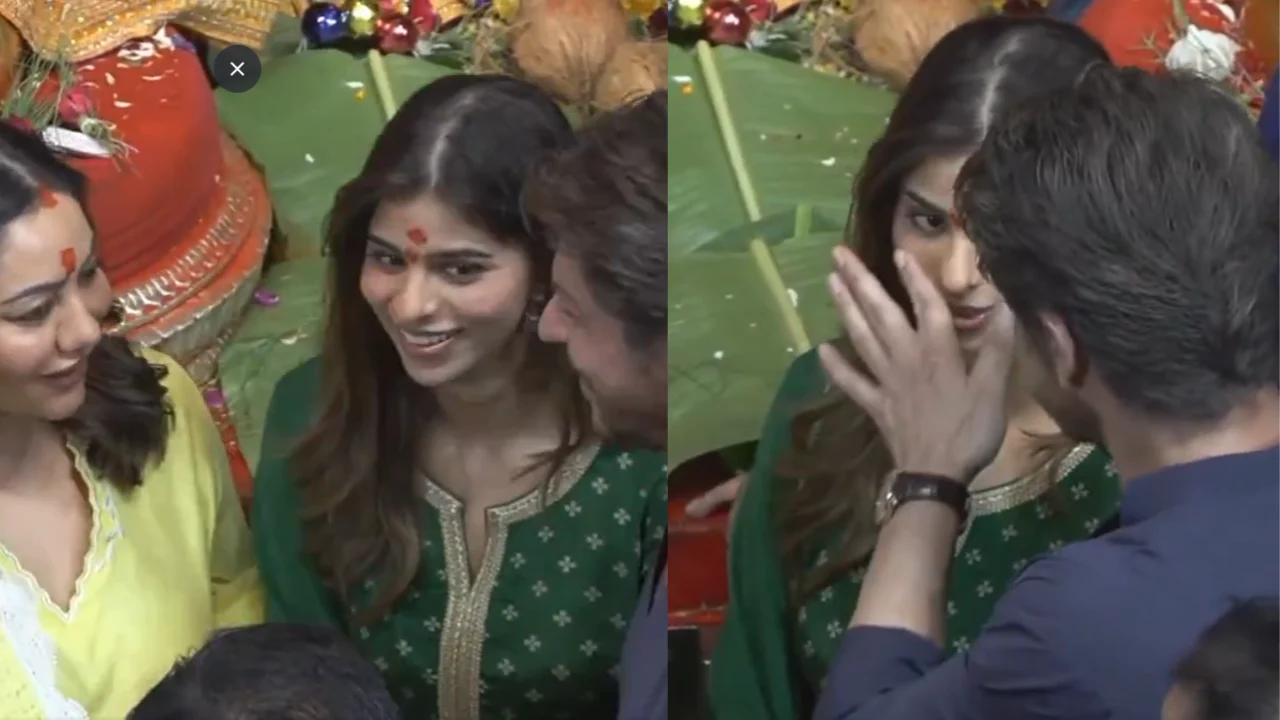 Shah Rukh Khan, Gauri get protective of Suhana after vermilion spreads on her face