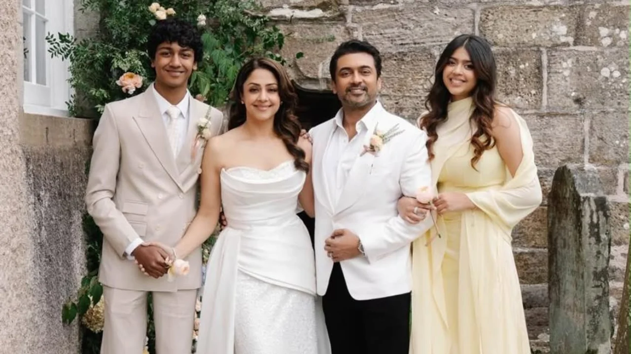 Suriya and Jyotika renew wedding vows, share inside pics from special celebration
