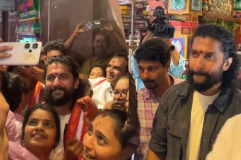 'The Paradise' star Nani seeks Goddess Kanaka Durga’s blessings