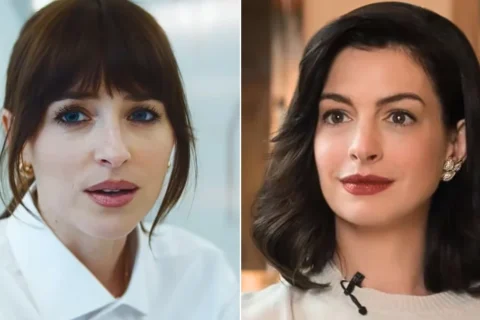 Verity: Dakota Johnson On Kissing Anne Hathaway, “I Would Kiss Annie For The Rest Of My Life”