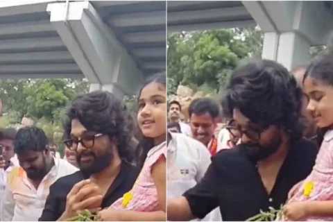 When Allu Arjun celebrated Ganesh Visarjan with daughter