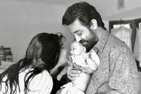 Akshara Haasan shares rare childhood photos with parents