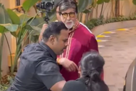 Big B’s 84th birthday video outside Jalsa sparks debate after he declines young fan’s request