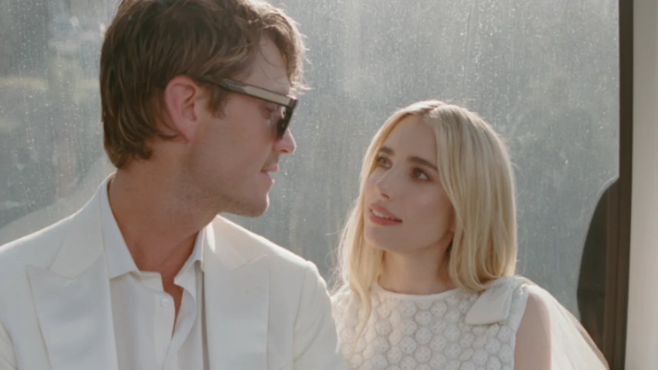Emma Roberts shares romantic wedding moments with Cody John