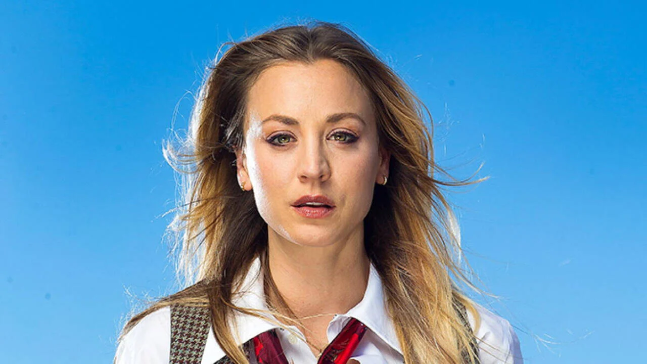 Kaley Cuoco eats cake off her baby bump as she awaits second daughter