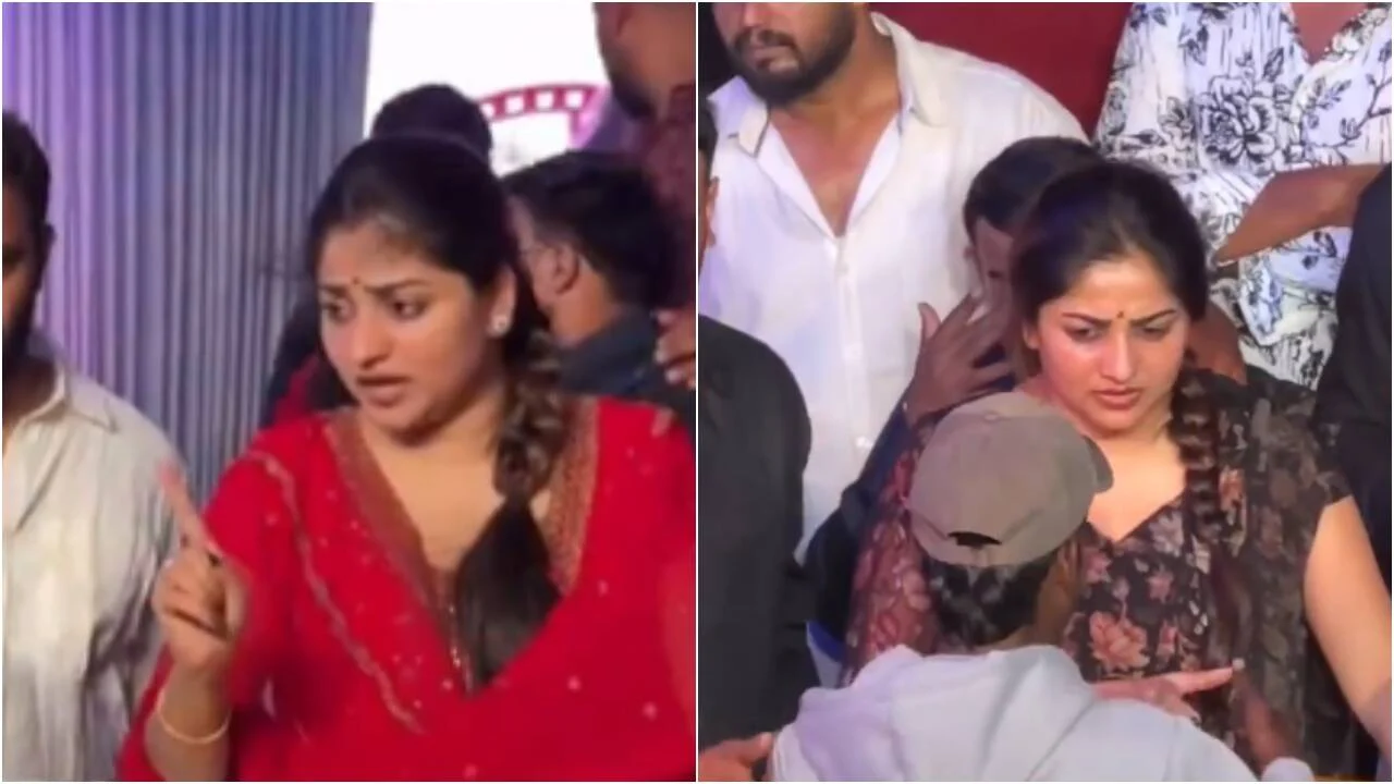 Rachita looks stunned as fan pulls her cheek