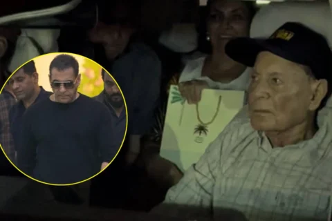 Salim Khan makes a RARE public appearance at granddaughter Sipaara's first birthday