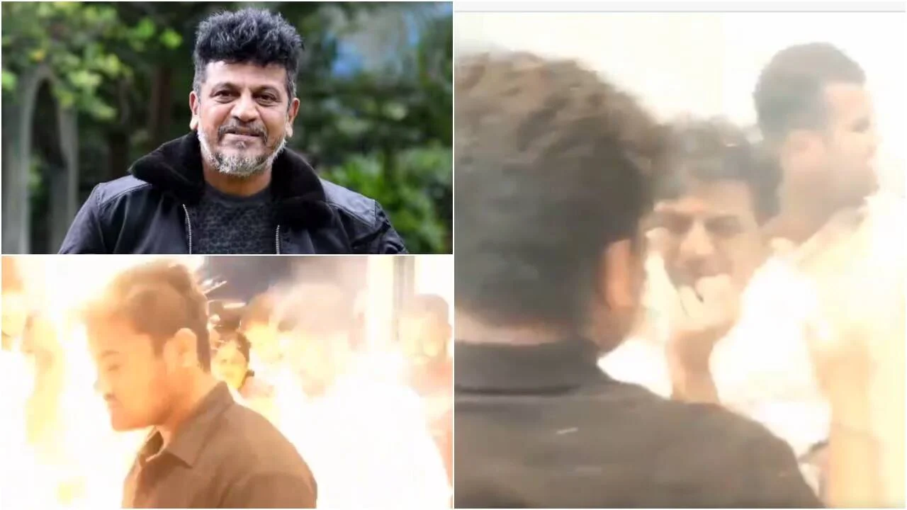 Shivarajkumar escapes firecracker mishap