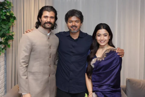 Vijay & Rashmika meet CM Vijay ahead of 'Ranabaali' release